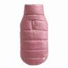 Piumino per cani senza cappuccio rosa antico