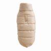 Hoodless dog down jacket