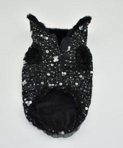 Cappottino per cani in lana con paillets retro