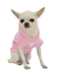 Felpa per cani teddy rosa