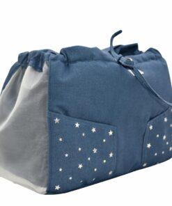 Tracolla Monospalla borsa per cani canvas laterale
