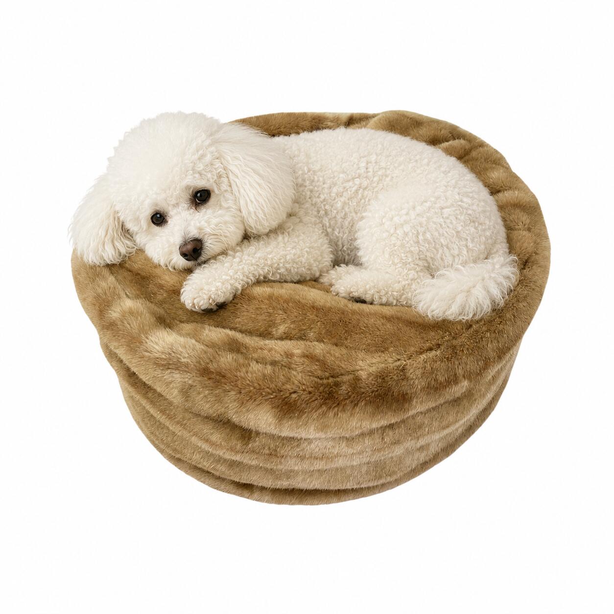 Pouf Pouf Eco-Fur Brown - immagine 3
