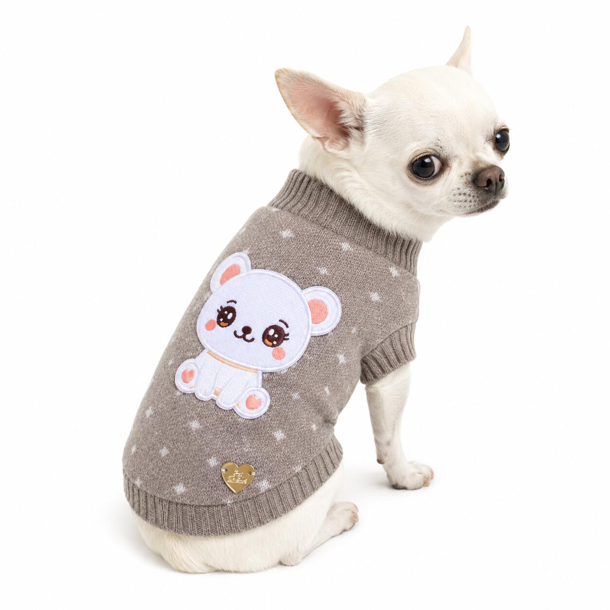 Maglioncino Coco Teddy Taupe - immagine 2