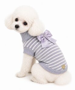 Alternative view of Maglioncino Rib Stripes Grey