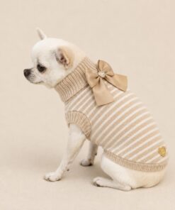 Alternative view of Maglioncino Rib Stripes Ivory
