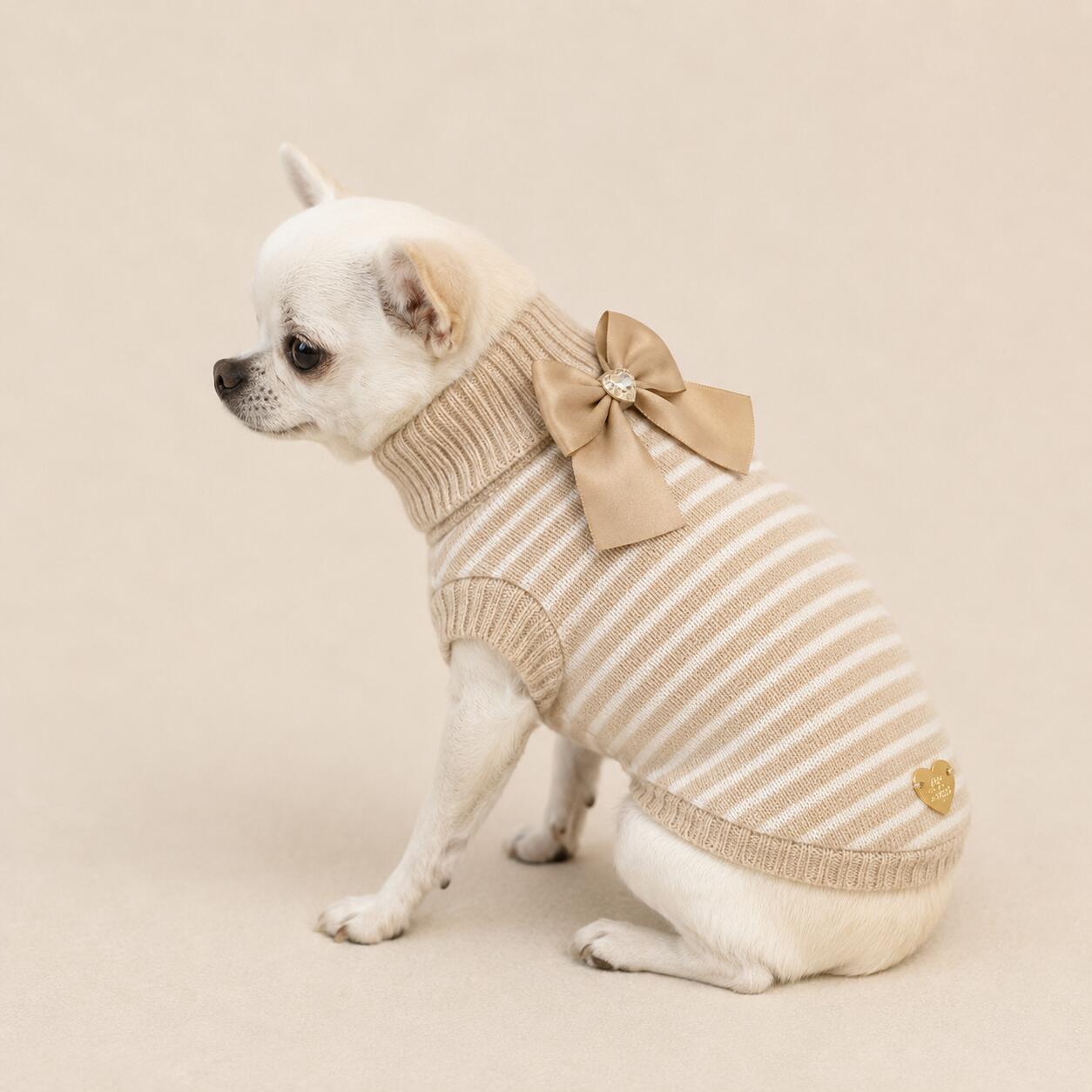 Maglioncino Rib Stripes Ivory - immagine 2