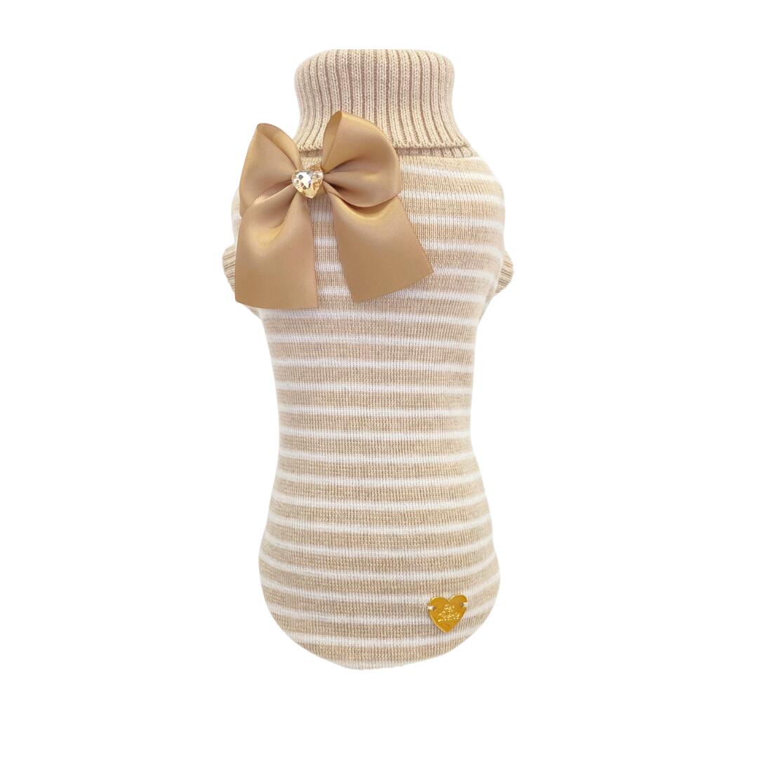 Maglioncino Rib Stripes Ivory
