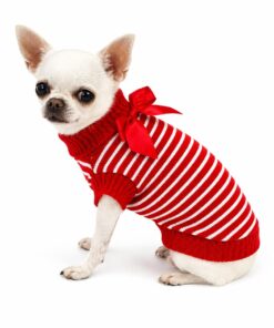 Alternative view of Maglioncino Rib Stripes Red