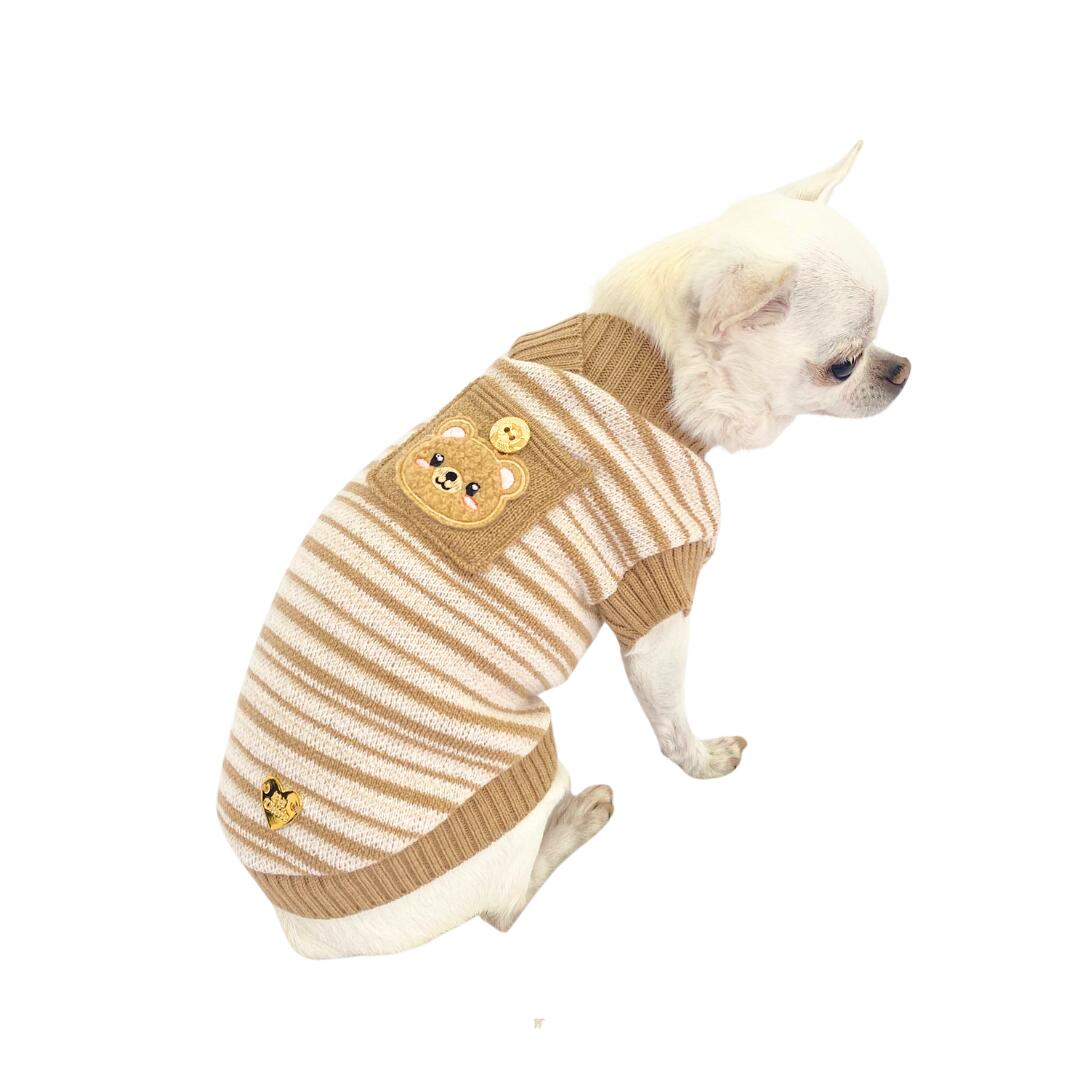 Maglioncino Mini Pocket Camel - immagine 2