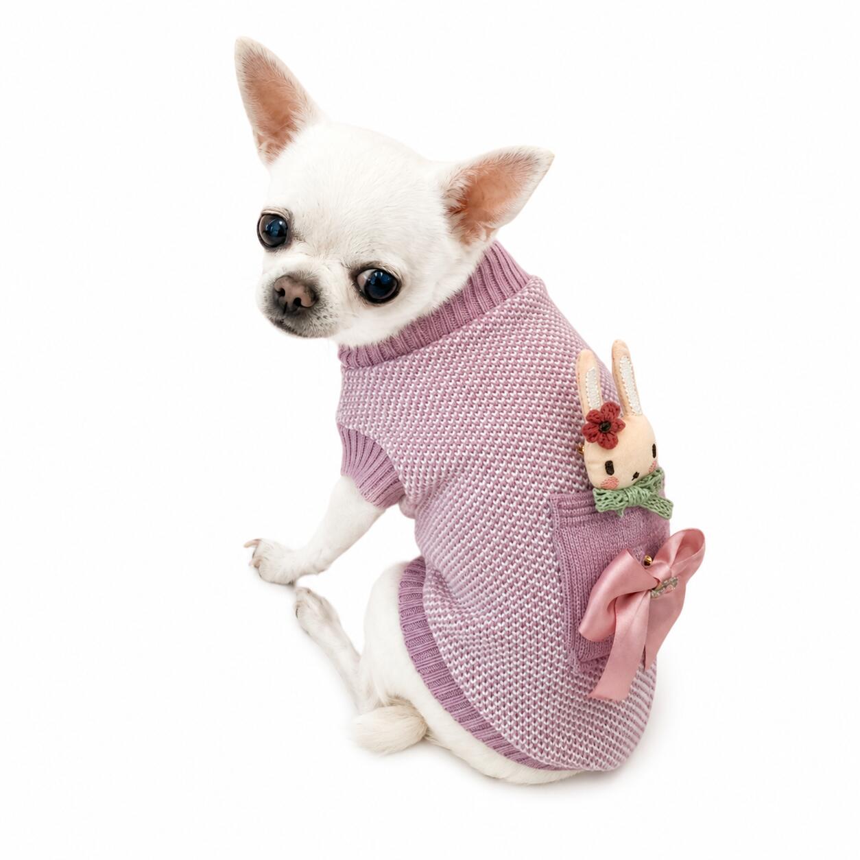 Maglioncino per cani Pepper Tweed rosa