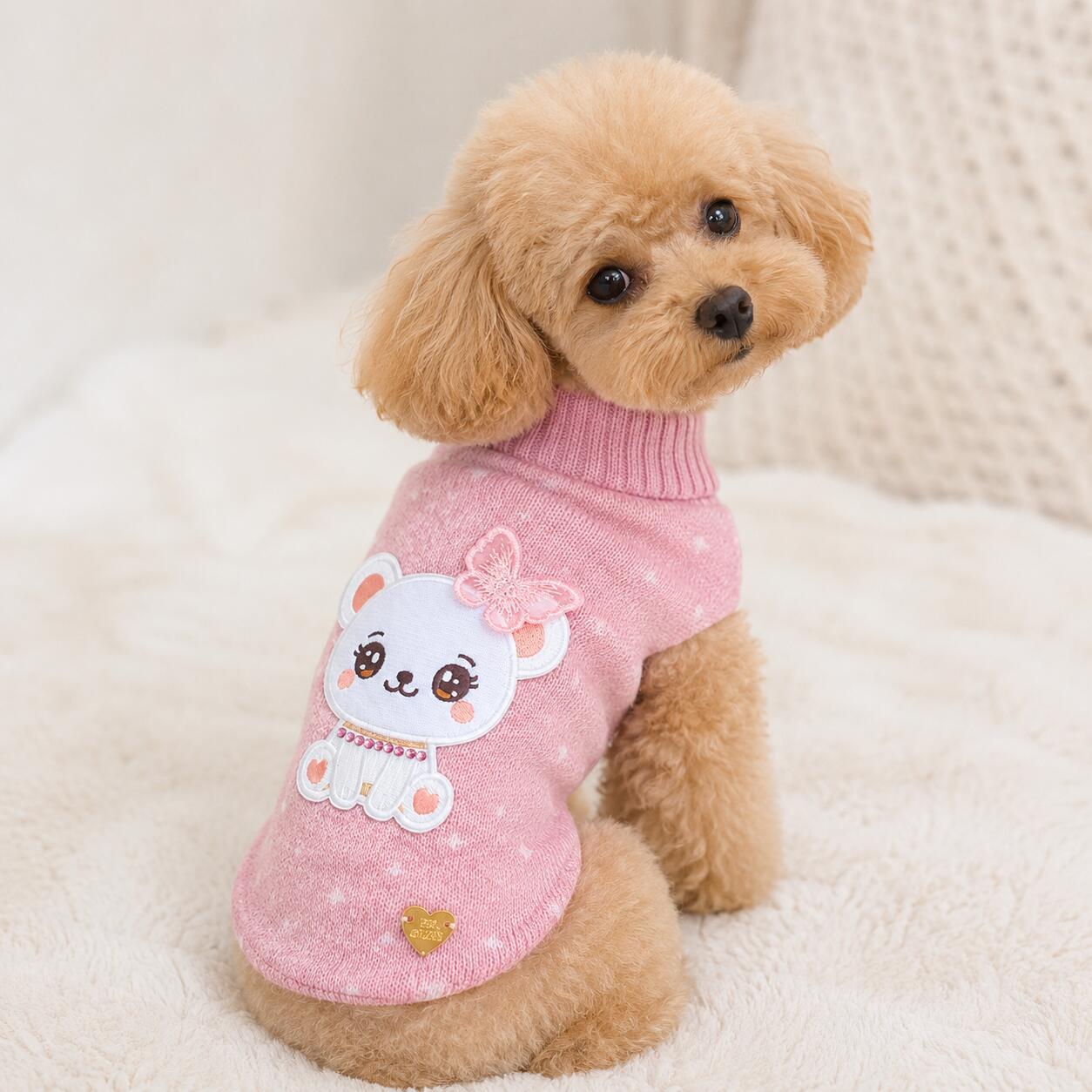 Maglioncino Coco Teddy Light Pink - immagine 3